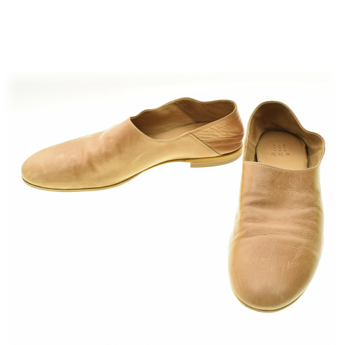 楽天市場】キュー que plain/プレーン レザースリッポンシューズ L