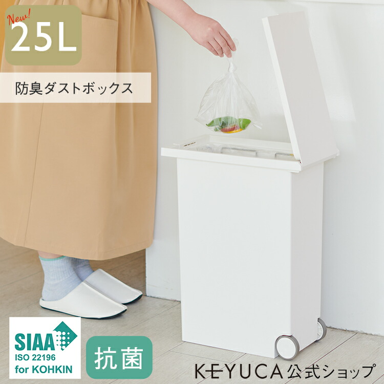 楽天市場】【KEYUCA公式店】ケユカ KEYUCA両開きダストボックス LL