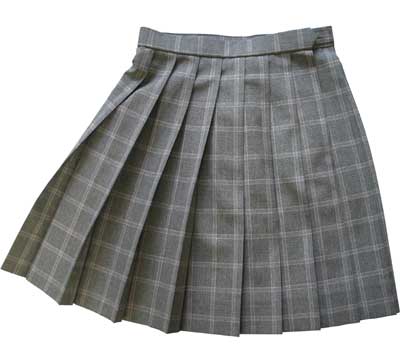 楽天市場】夏制服スカート【グレー×ピンクオレンジチェック】ウエスト