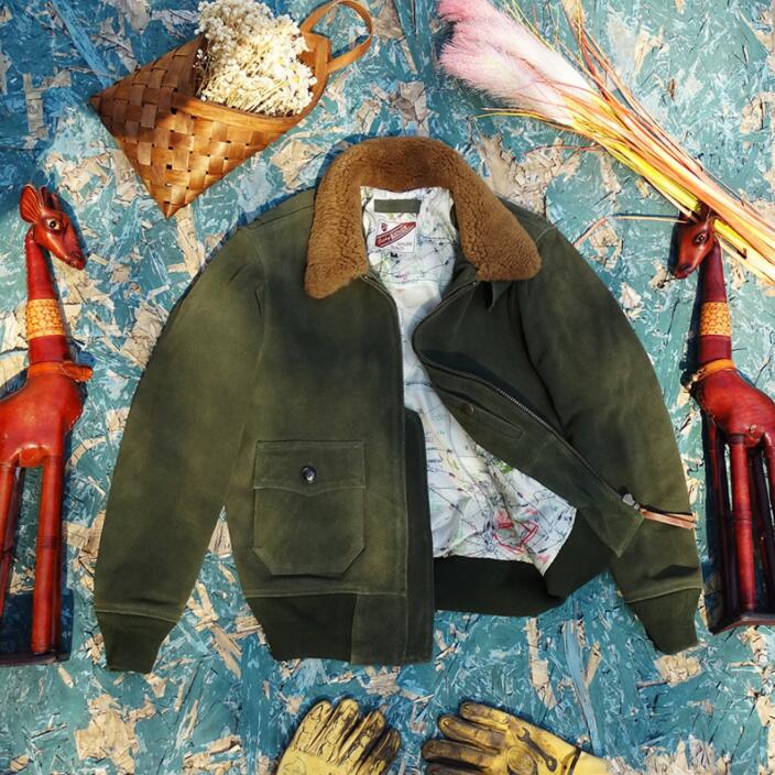 楽天市場】B-15フライトジャケット 本革 メンズ ウール 襟取り外し可能