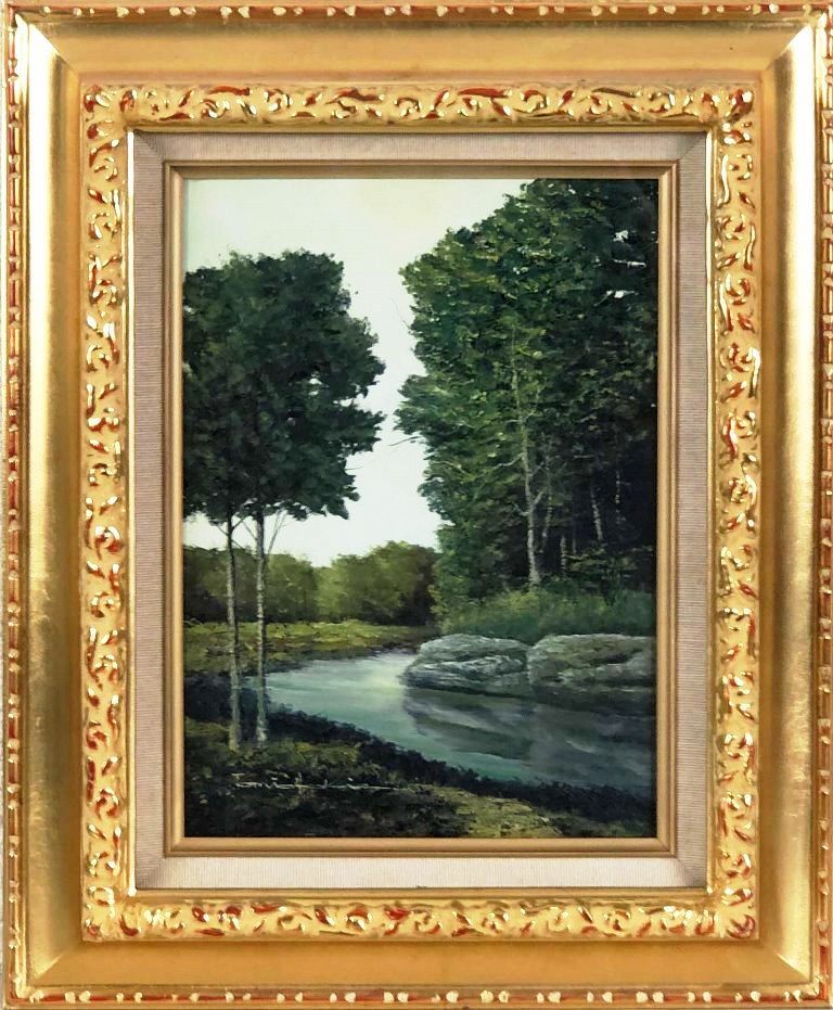 楽天市場】井上圭史 「 備前焼に椿 」 油絵 油彩画 F4 ( 4号 ) : 内田画廊