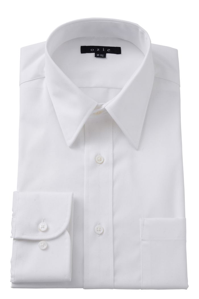 楽天市場】ドレスシャツ 無地 タブカラー ホワイト 白シャツ