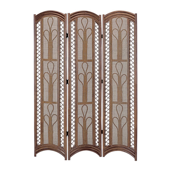 楽天市場】衝立 3連 ラタン パーテーション 籐家具 高さ150cm （ 送料