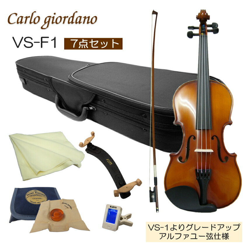 楽天市場】初心者向け バイオリン【調整後出荷】VS-F1 1/16サイズ「7点
