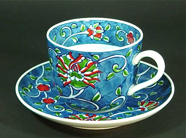 楽天市場】【有田焼】【源右衛門窯】 青磁木ノ葉文 碗皿 【コーヒー