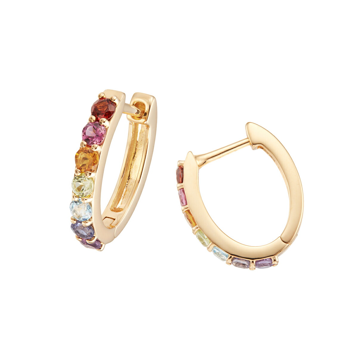 楽天市場】K10イエローゴールドマルチストーンピアス : ジュエリーツツミ