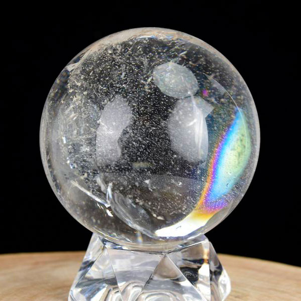 楽天市場】【現品お届け！】天然レインボー水晶 丸玉 約57mm【天然石