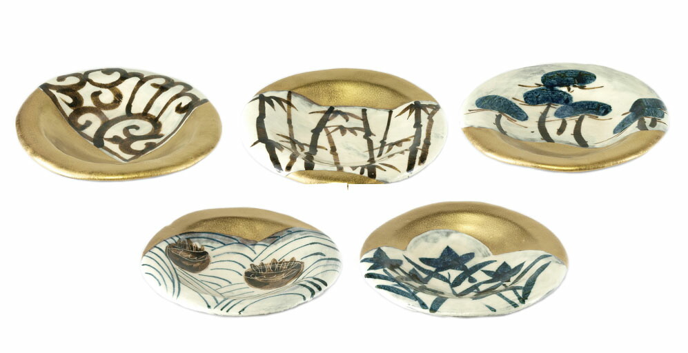 楽天市場】【美濃焼】窯元蔵珍窯 【魯山人写し】糸巻図 四方皿 : 蔵珍窯