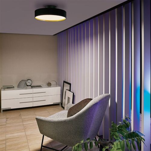 グロー LED シーリングライト (サイズ6～8畳用 カラーブラック/ライト