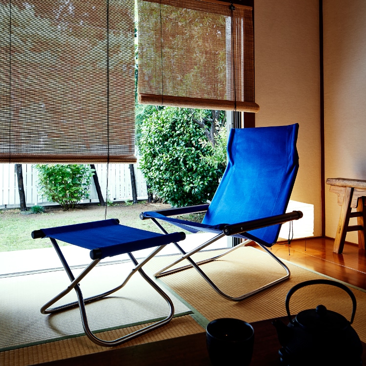 ニーチェア エックス オットマン (木部ナチュラル シートグレー