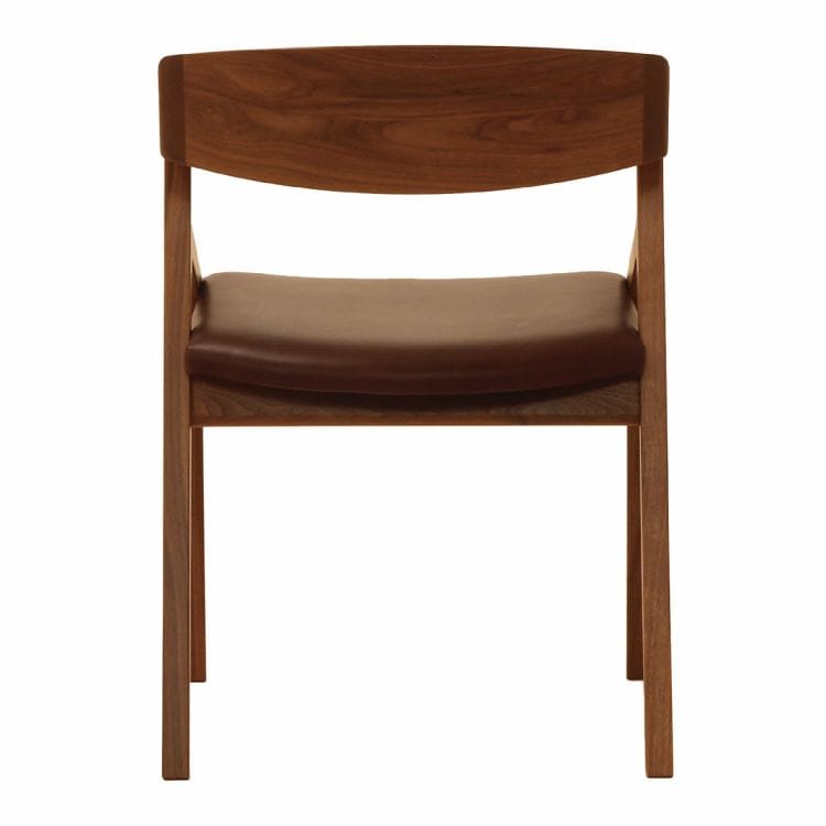 コロナ アームチェア (背もたれ木タイプ / レザー) (樹種