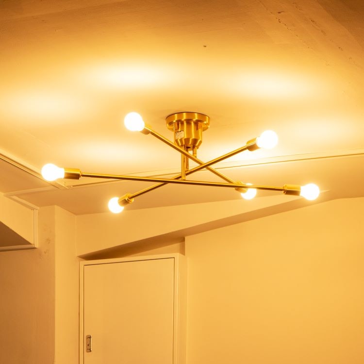 キムリック シーリングライト(ブラス) (本体ブラス 電球電球付属