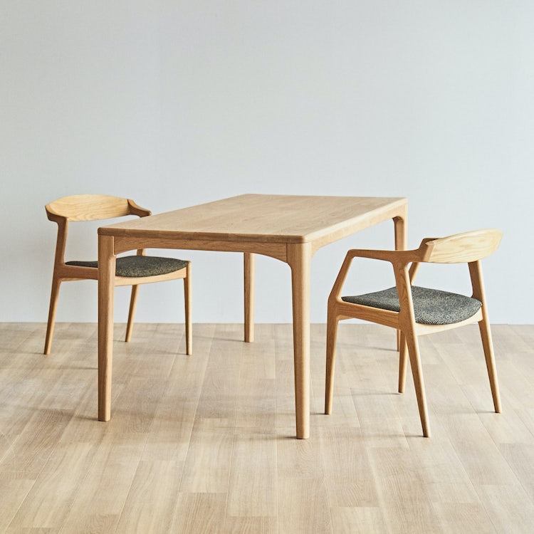 ノース ダイニングテーブル(ウォールナット ) (幅200cm 奥行80cm