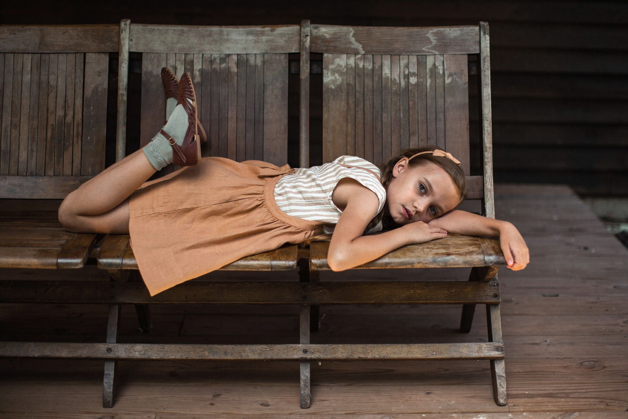 Eloise Pinafore | Fenugreek – Jam Baby