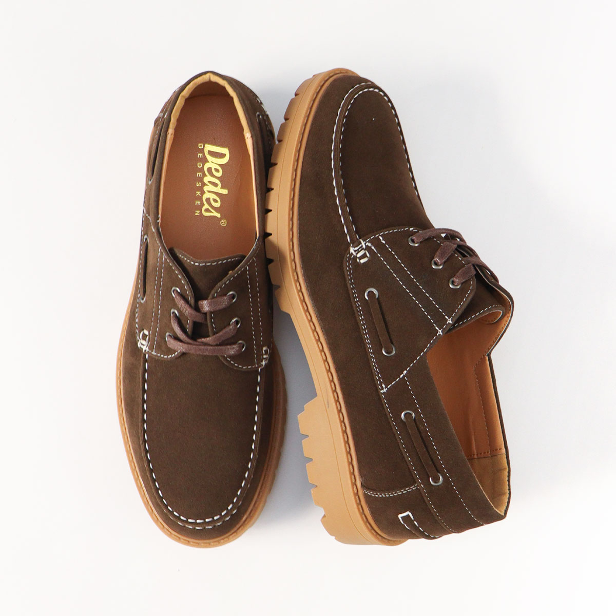 Dedes（デデス） デッキシューズ メンズ スエード 合皮 3E カジュアル