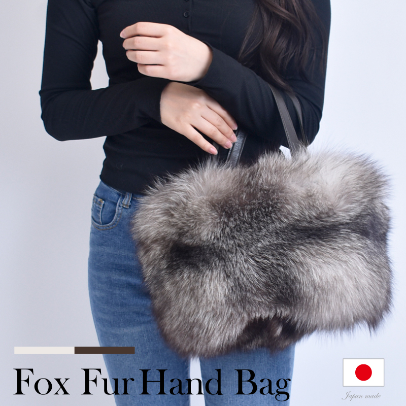 MGSABLE ファーバッグ レディース ハンドバッグ 秋冬 リアルファー