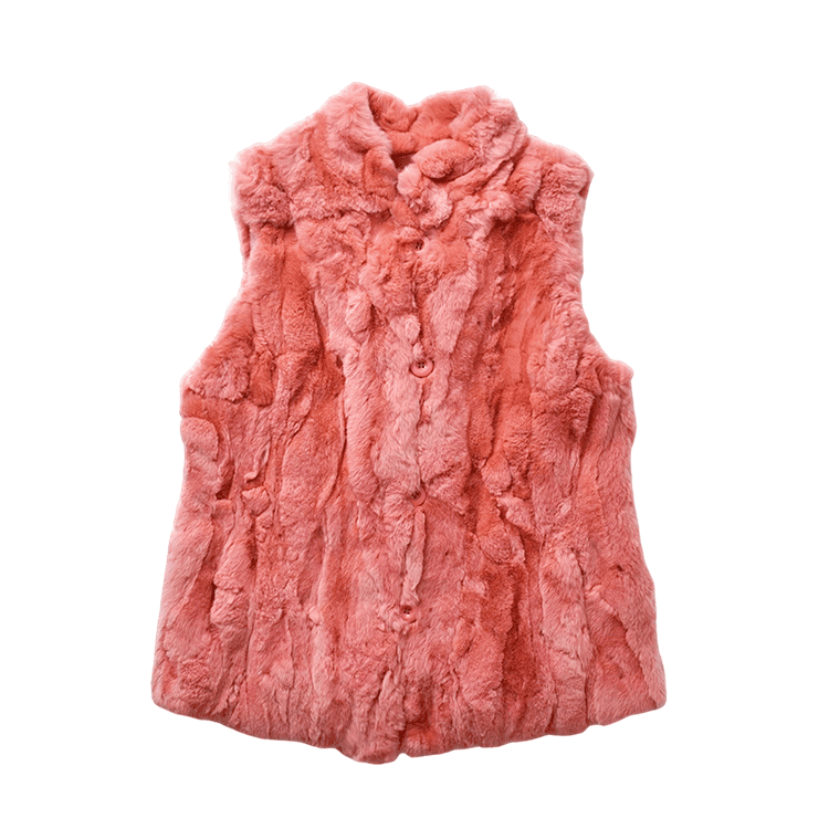 MGSABLE ファー ベスト レディース レッキス ロングベスト ラビット