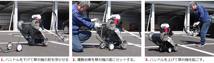 自走式草刈機 スパイダーモアー 移動用運搬台車 対応機種 : SP850