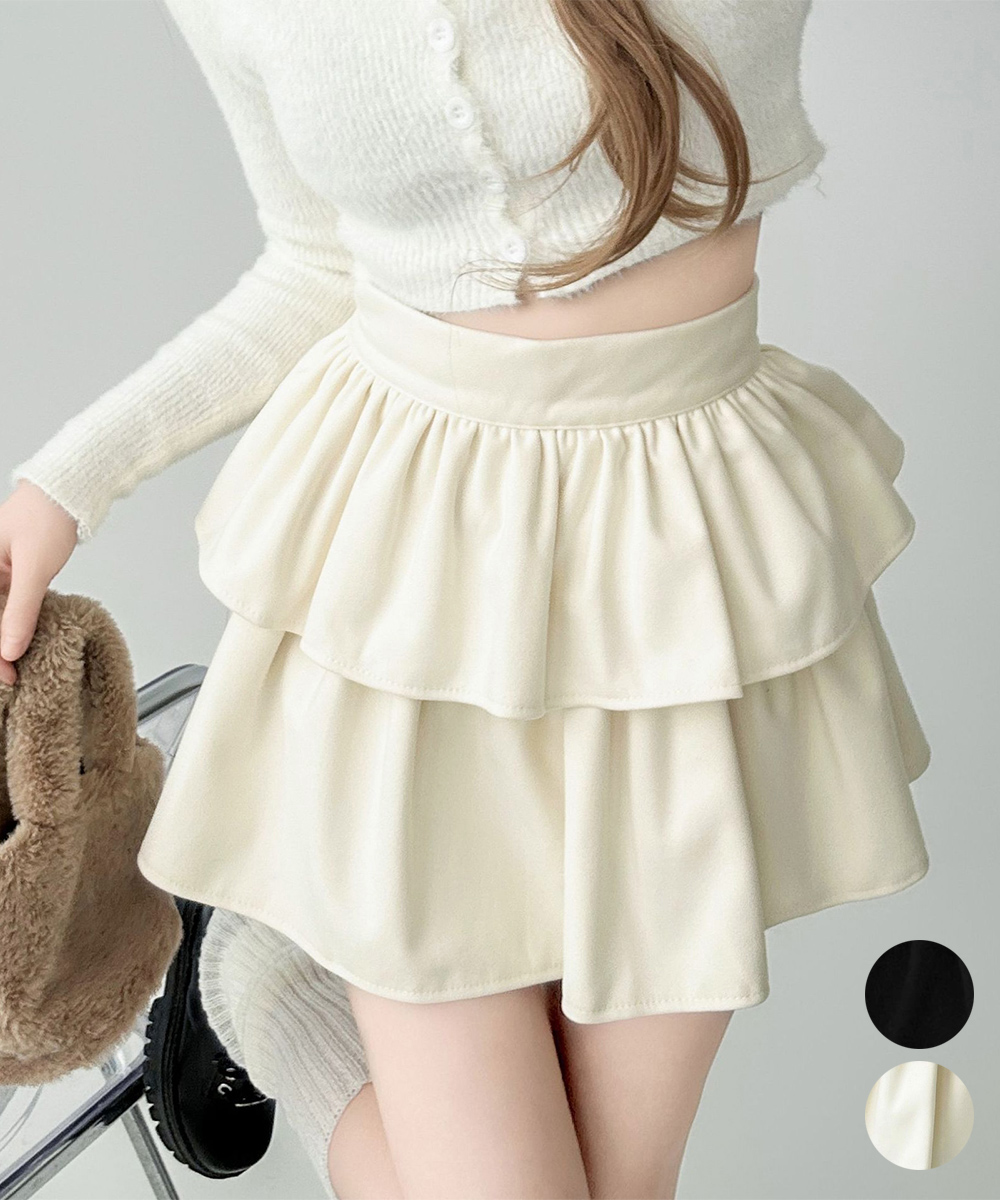 miniministore（ミニミニストア） フリルティアードミニスカート