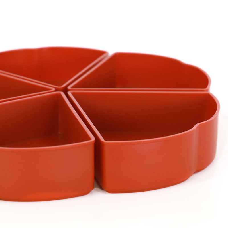 みよし漆器本舗 桜型重箱用 仕切り 5ツ切り中子（一段分） パーツ 小鉢