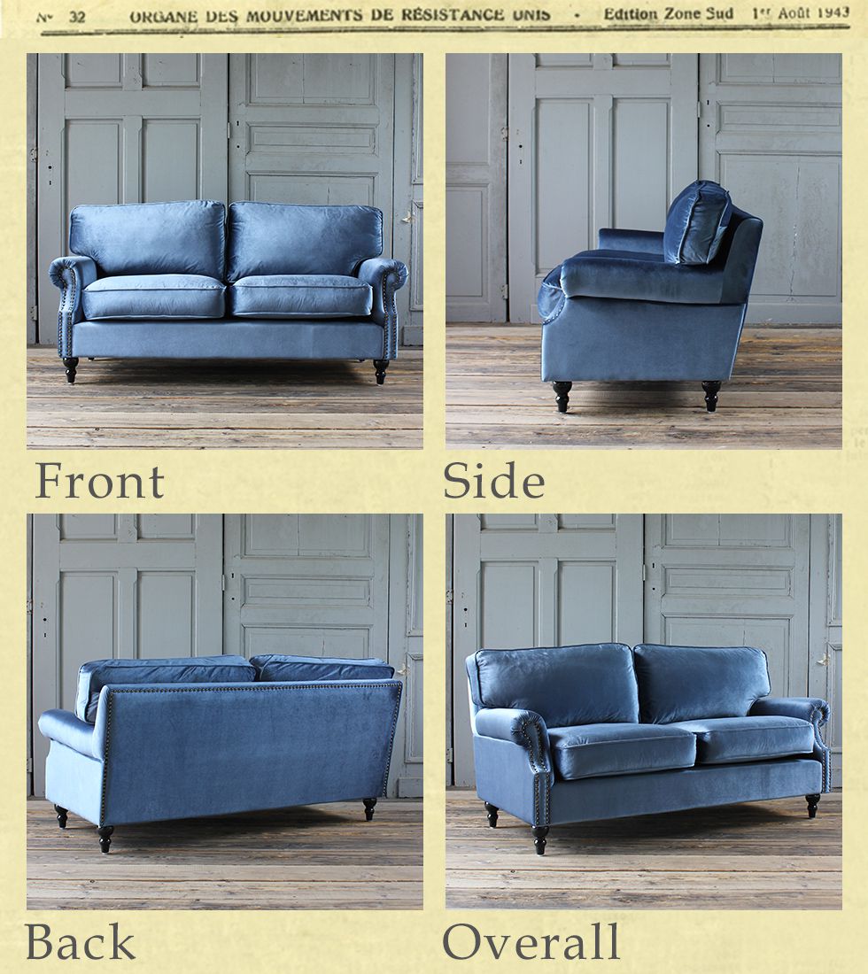 ☆激レア☆ビンテージソファー☆ベロア地☆ストライプがお洒落☆A