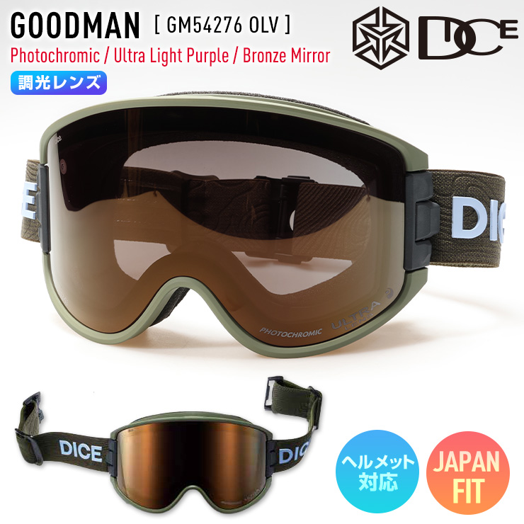 DICE（ダイス） 2026 DICE GOODMAN グッドマン スノーボード ゴーグル