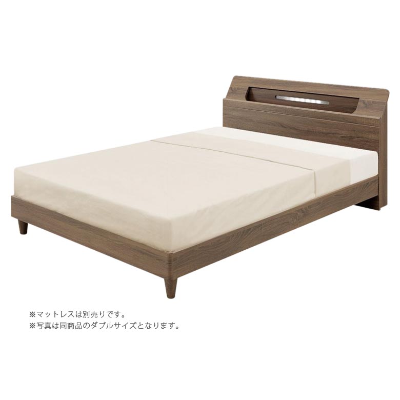 未来商会 セミダブルベッド ヘッドボード ベッドフレーム 脚付き