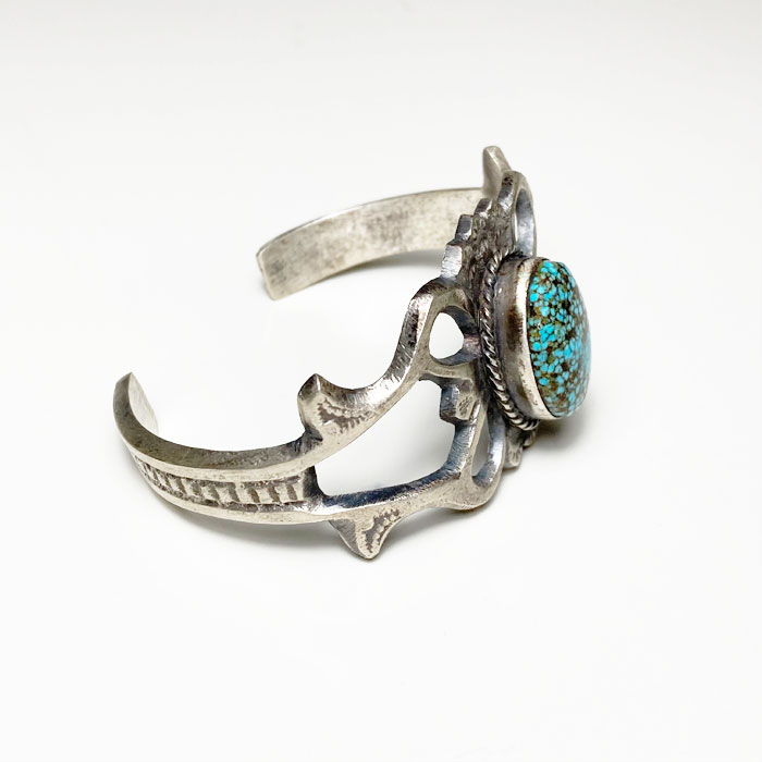 インディアンジュエリー ナバホ ターコイズ サンド キャスト バングル