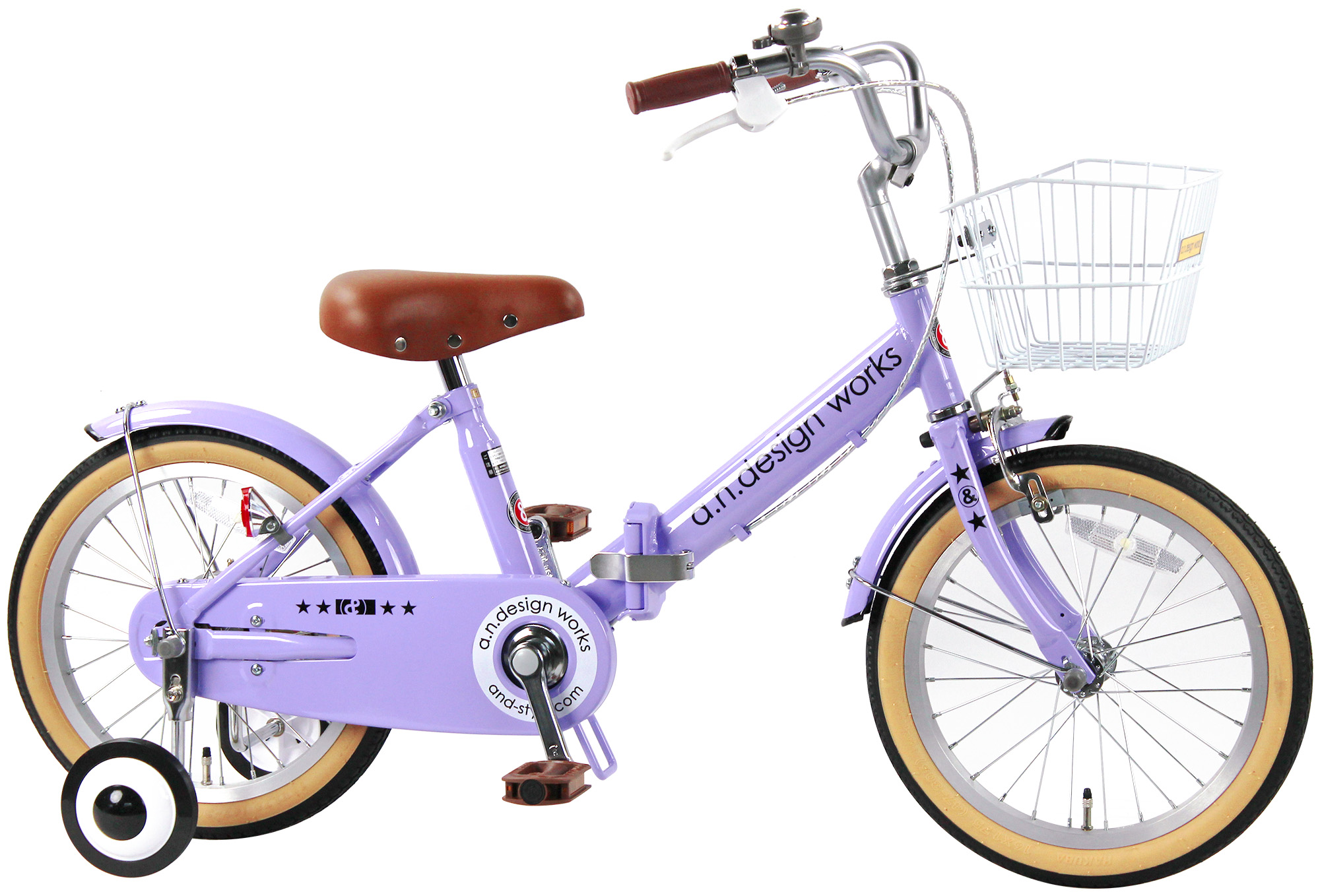 a.n.design-works 折りたたみ自転車 子供用 16インチ 本体 女の子