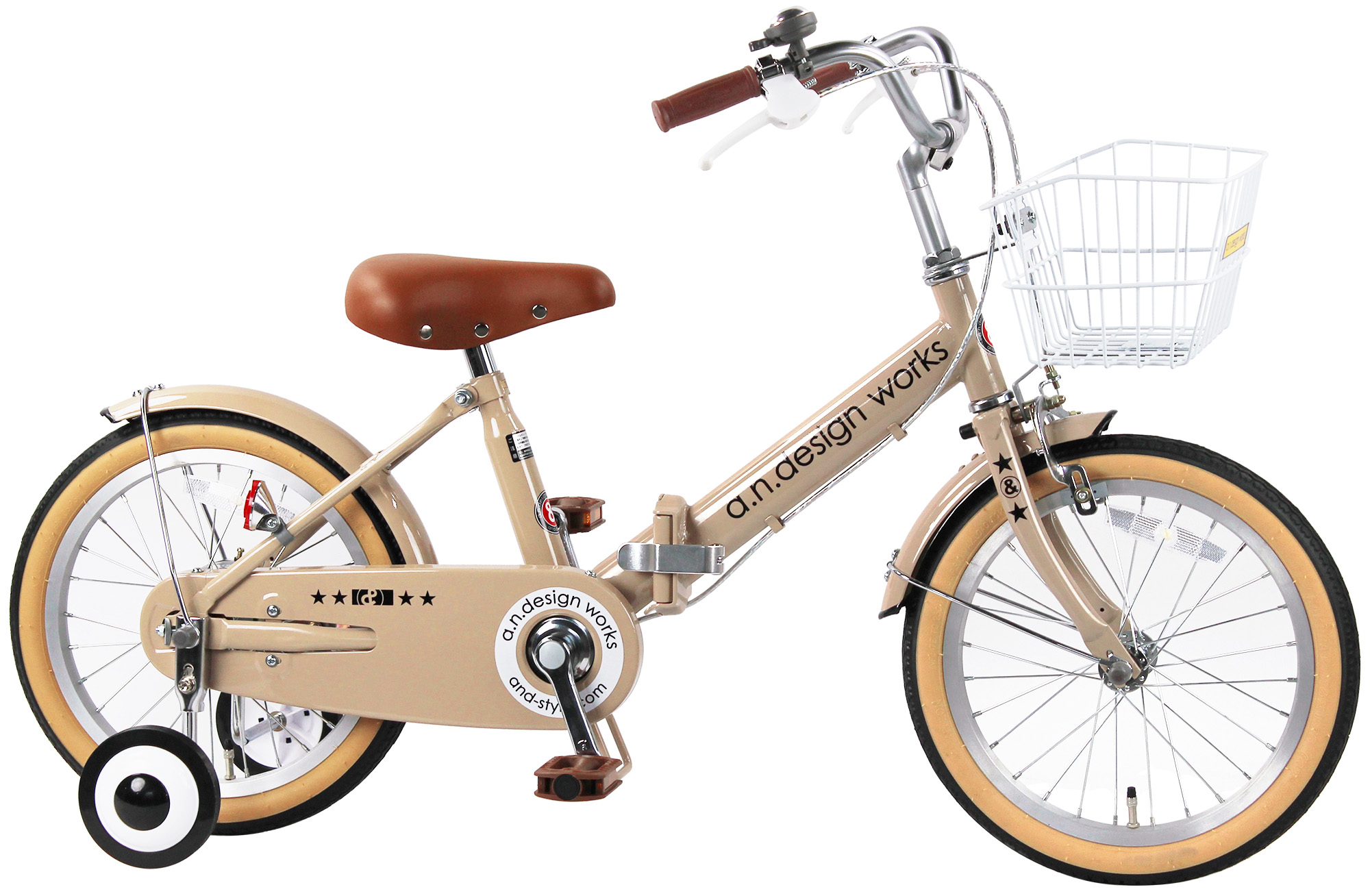 a.n.design-works 折りたたみ自転車 子供用 16インチ 本体 女の子