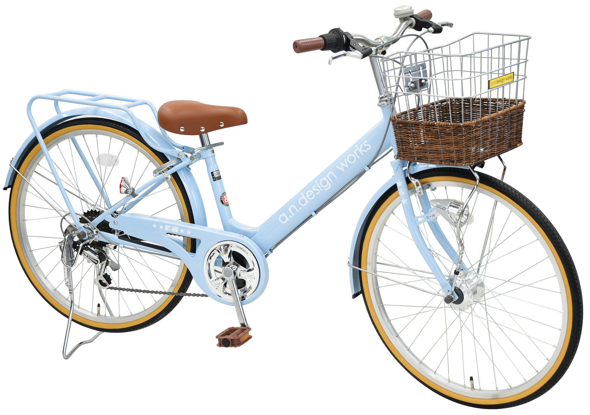 直接引き渡し】水色シティサイクル 26インチ 大人もOK 簡易工具空気