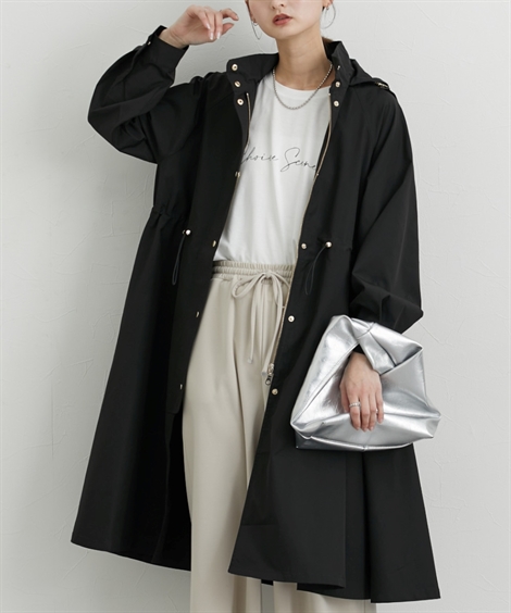 ニッセン（nissen） レディース バック ヨーク ロング丈モッズ コート