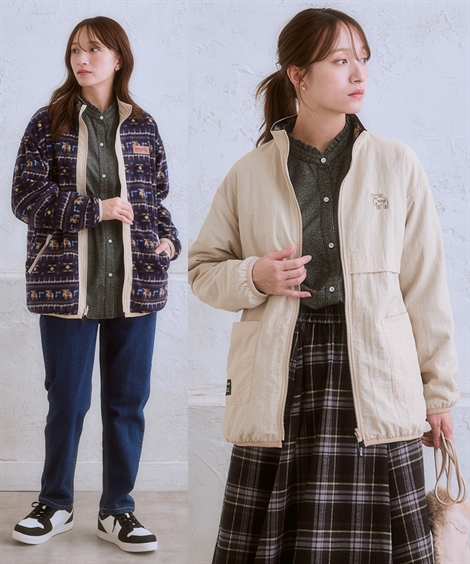 ニッセン（nissen） ジャケット アウター レディース moz モズ 総柄