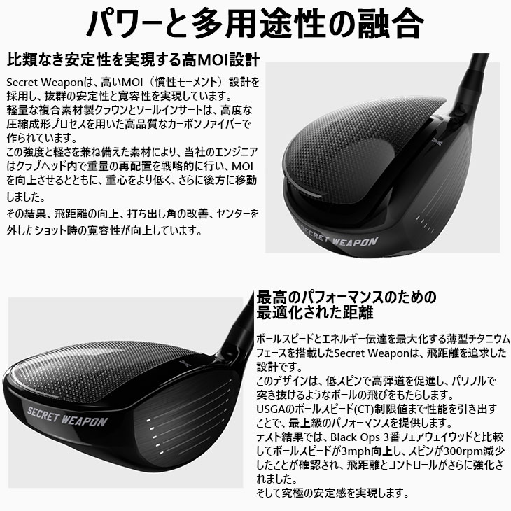 PXG PXG Secret Weaponミニドライバー[FW]ピーエックスジーPXG DIAMOND