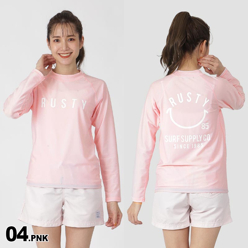 RUSTY（ラスティ） レディース 長袖 ラッシュガード Tシャツ ティー