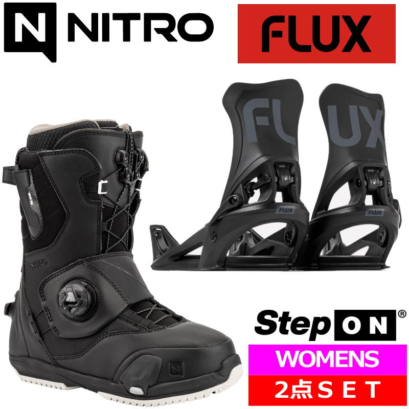 NITRO（ナイトロ） 24-25 NITRO CAVE TLS STEP ON カラー:Black + FLUX