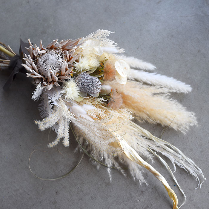 プリティ マーメイド ドライフラワー ブーケ 花束 スワッグ プレゼント