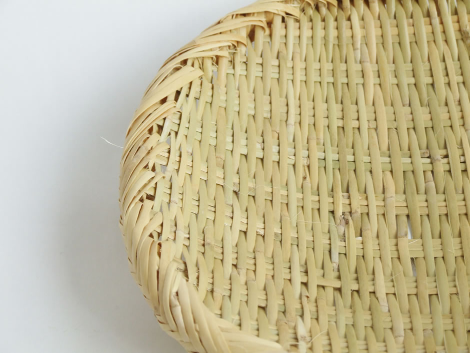 岩手県二戸 鳥越竹細工 スズ竹(篠竹) 丸ざる 8寸 : おまめ - 通販