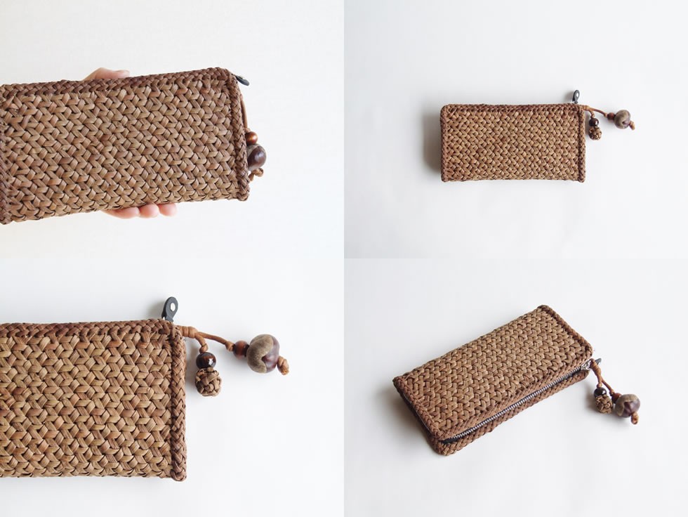 純国産 山葡萄蔓細工 山葡萄の財布 鉄線編み : おまめ - 通販 - Yahoo