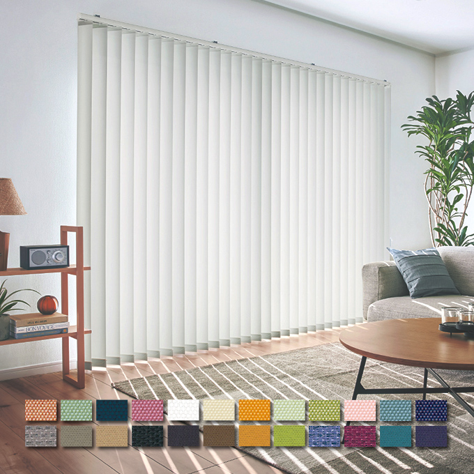 TOSOコルト バーチカルブラインド オーダーメイド デュアル100遮光 幅