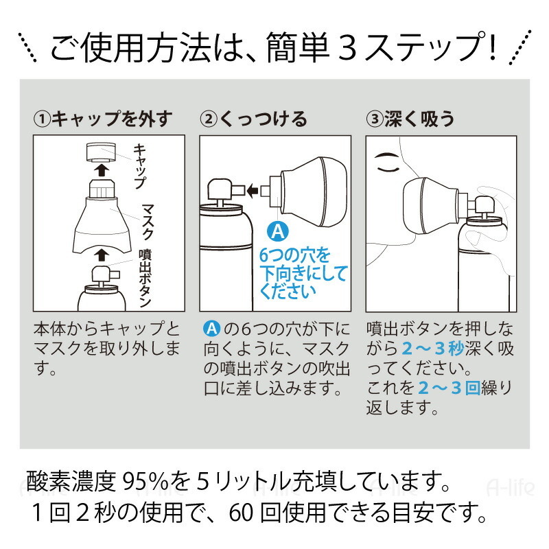 酸素缶 日本製 5L 12本 高濃度酸素 スターオブライフ認証 5リットル