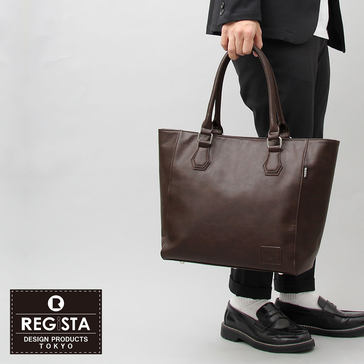 REGiSTA（レジスタ） トートバッグ メンズ レディース a4 合皮 皮 軽量