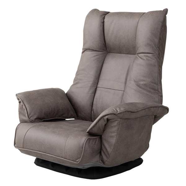 EMOOR（エムール） 回転座椅子 リクライニングチェア 完成品 回転式