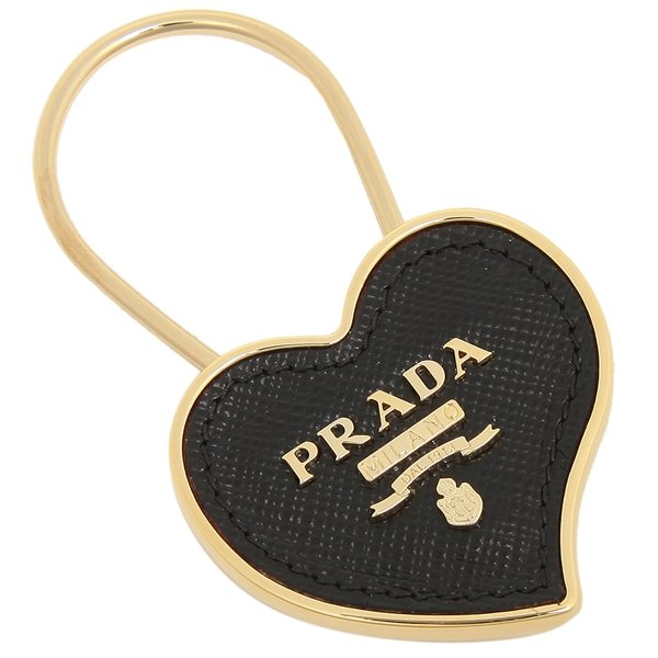 PRADA（プラダ） キーリング キーホルダー サフィアーノ ハート