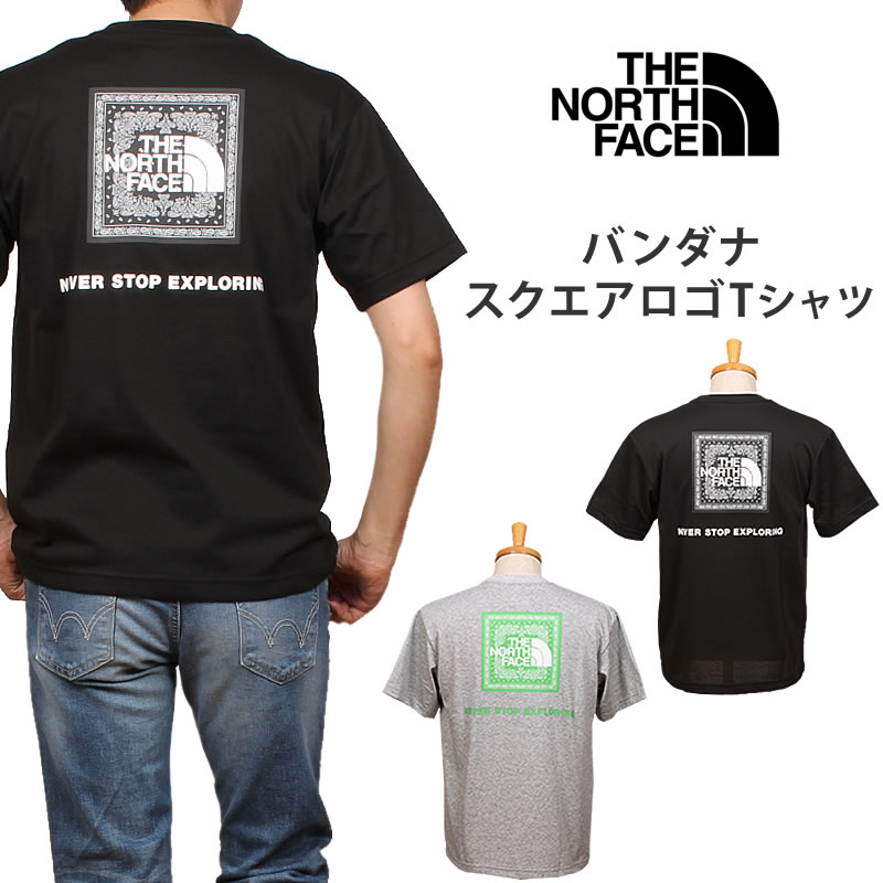 THE NORTH FACE（ザ ノースフェイス） S/S Bandana Square Logo Tee