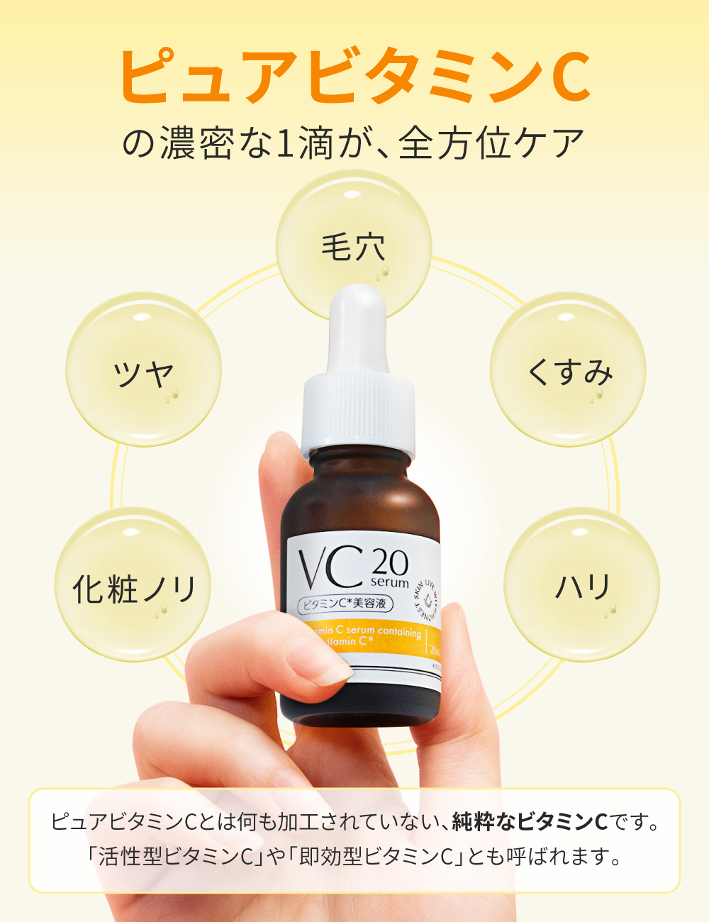ILUS 美容液 ビタミンC美容液 高濃度 20%配合 毛穴 ビタミンC誘導体