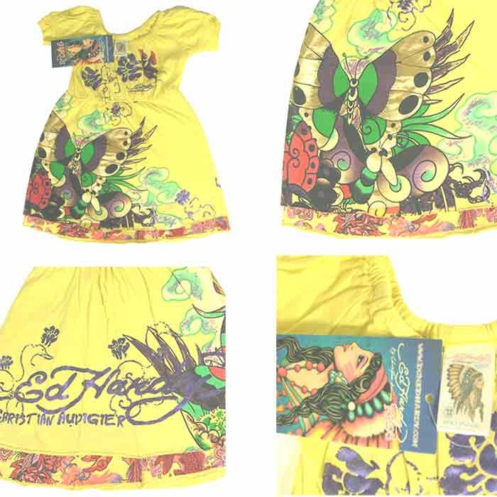 Ed Hardy（エド・ハーディー） ワンピース 女の子 2-7才 半袖 ドレス