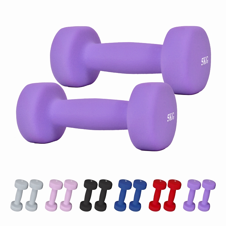 Hill Stone（ヒルストーン） ダンベル 5kg 2個セット 合計10kg カラー