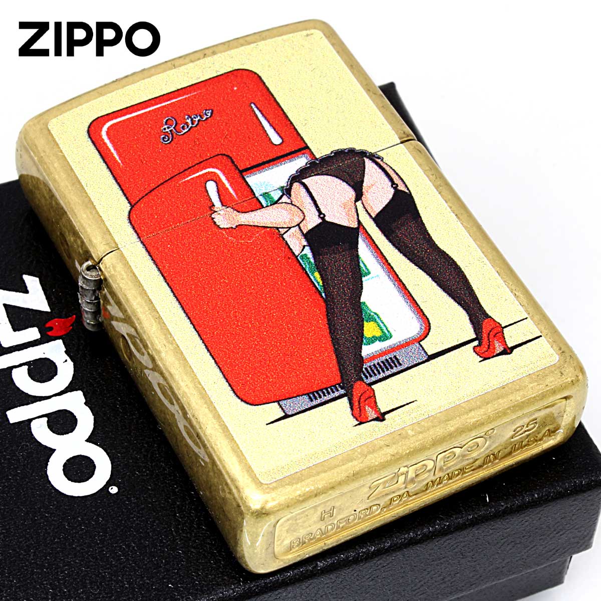 ZIPPO（ジッポー） ジッポライター FRIDGE Pin Up Girl 冷蔵庫