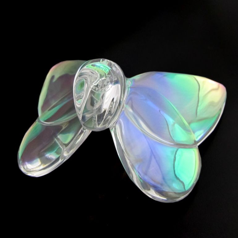 バカラ（Baccarat） クリスタルフィギュア ラッキーバタフライ